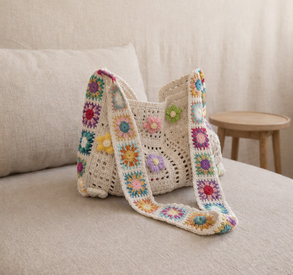 Bolso de Tejido crochet